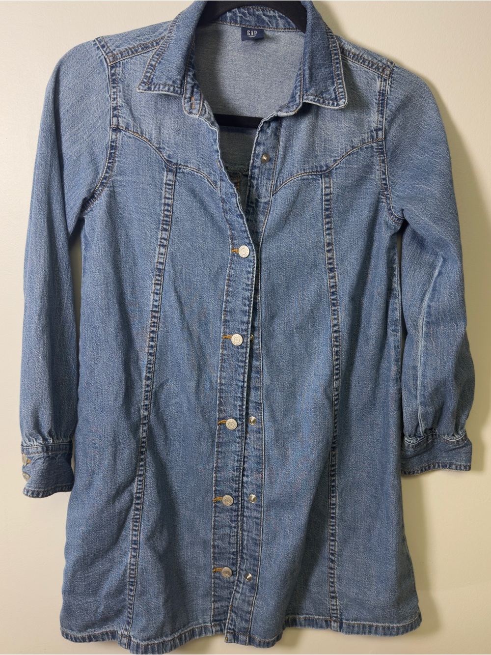 GAP Kids Denim Shirt Dress Western Size L (10)
